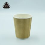 Triple Wall Ripple Paper Cup for Coffee | Eco-Friendly Disposable Coffee Cup - 画像 (2)
