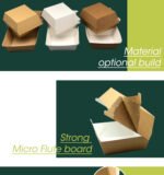 Ready Stock Disposal Food Package Micro Flute Burger Box Rigid Boxes Sandwich Paper Transparent Cake Paper Box Takeaway Accept - Image 4