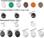 Custom Disposable Non-Spill Coffee Cups with Lids | PS, PP, PET & PLA Materials - Imagen 3