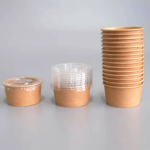 Fibre Disposal Paper Cups Eco Friendly Bamboo Pe Coated/pla Coated /aqueous Coated Plastic Free Food Grade Paper Disposable – Image 2
