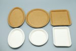 Sturdy Disposal  Water Based Coating  Triple Layer Corrugated  Paper Plates Oil Resistance - Image 3
