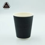 Triple Wall Ripple Paper Cup for Coffee | Eco-Friendly Disposable Coffee Cup - 画像 (3)
